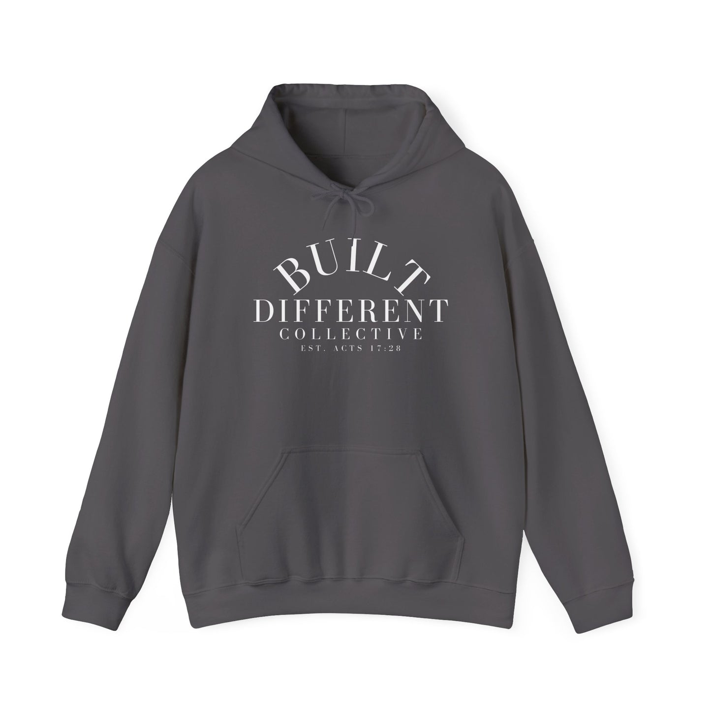 BUILT DIFFERENT COLLECTIVE EST. ACTS 17:28 Unisex Heavy Blend™ Hooded Sweatshirt
