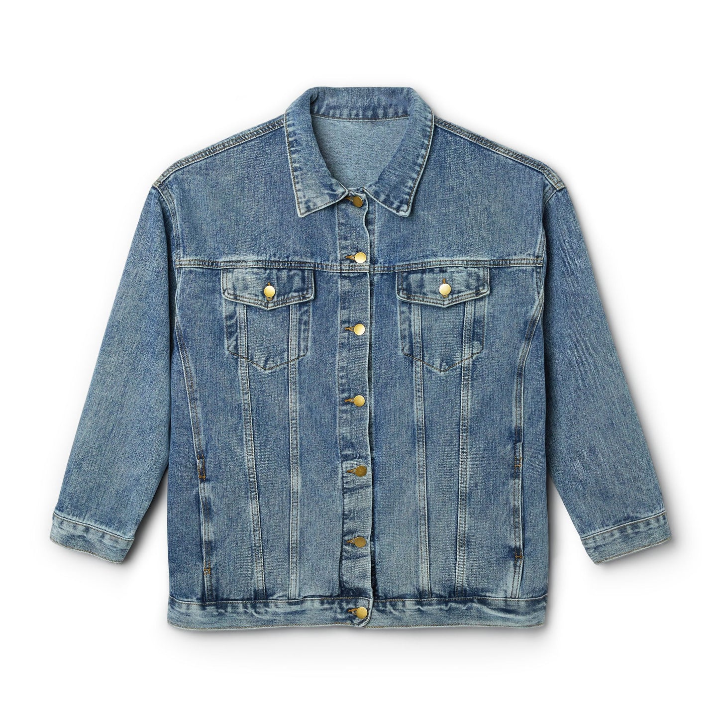 TRUE + REAL CONFIDENT AUTHENTIC BOLD + BRAVE WOMAN Denim Jacket