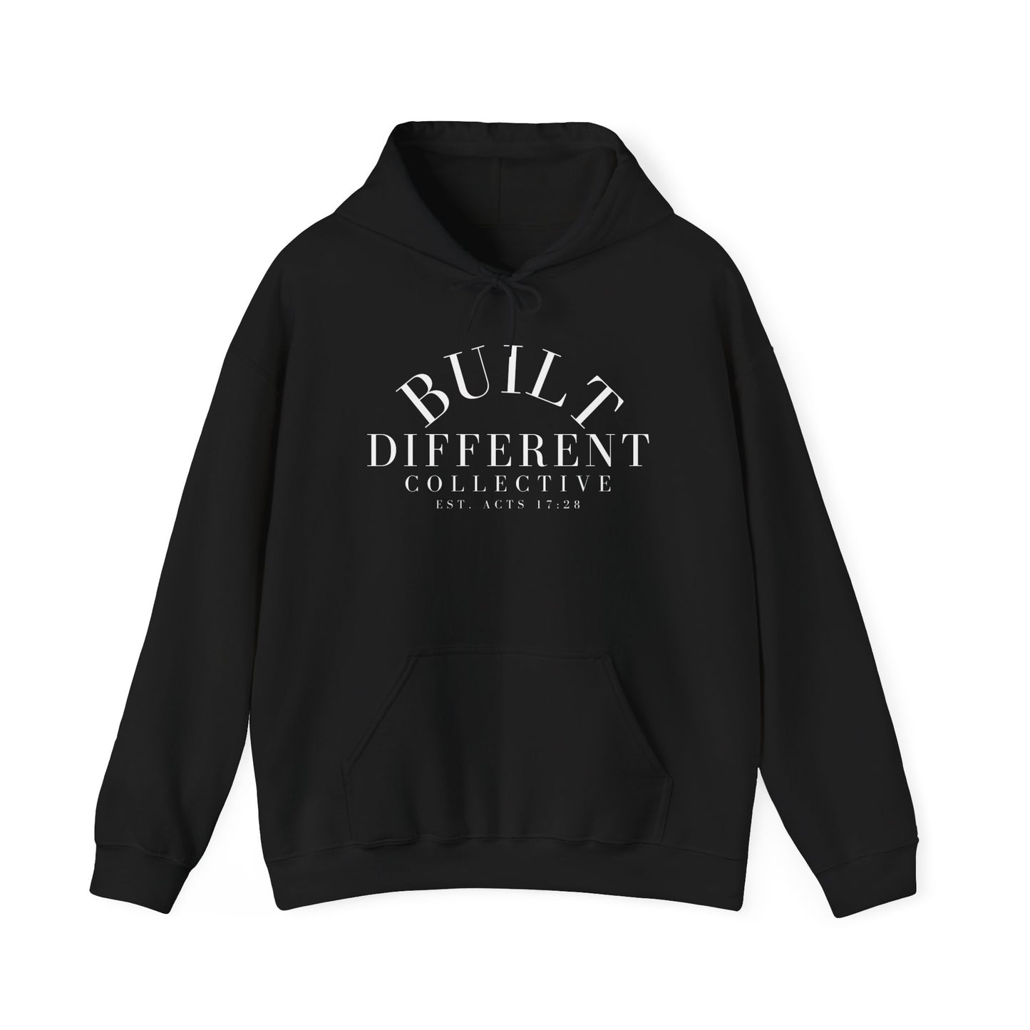 BUILT DIFFERENT COLLECTIVE EST. ACTS 17:28 Unisex Heavy Blend™ Hooded Sweatshirt