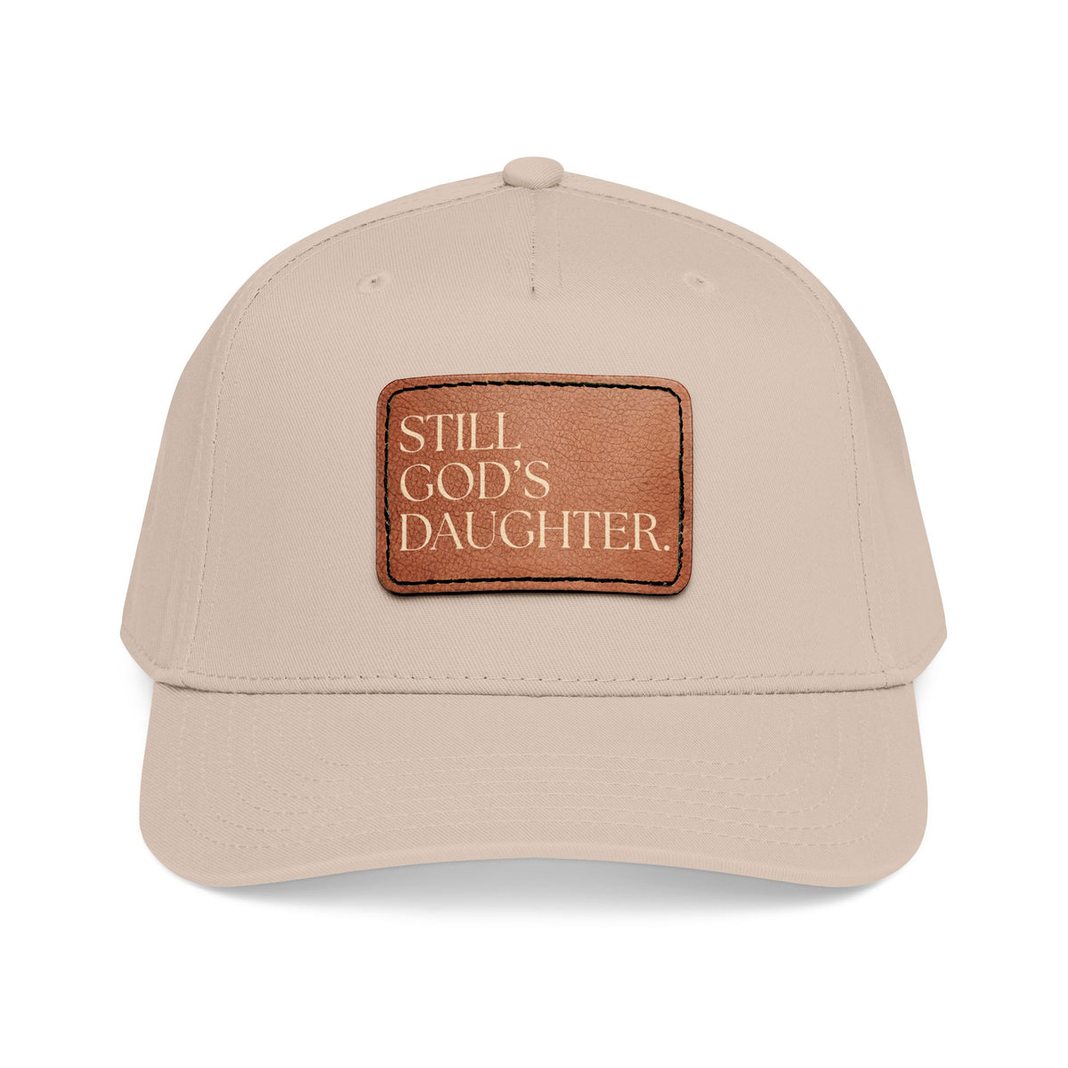 Still God's Daughter Leather Patch Baseball Cap