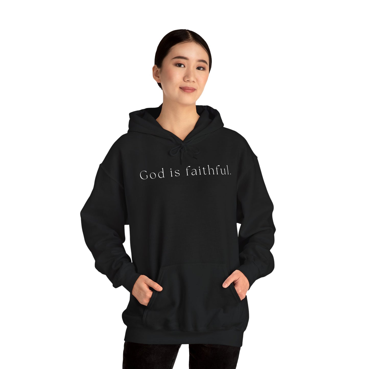God is faithful. Heavy Blend™ Hooded Sweatshirt