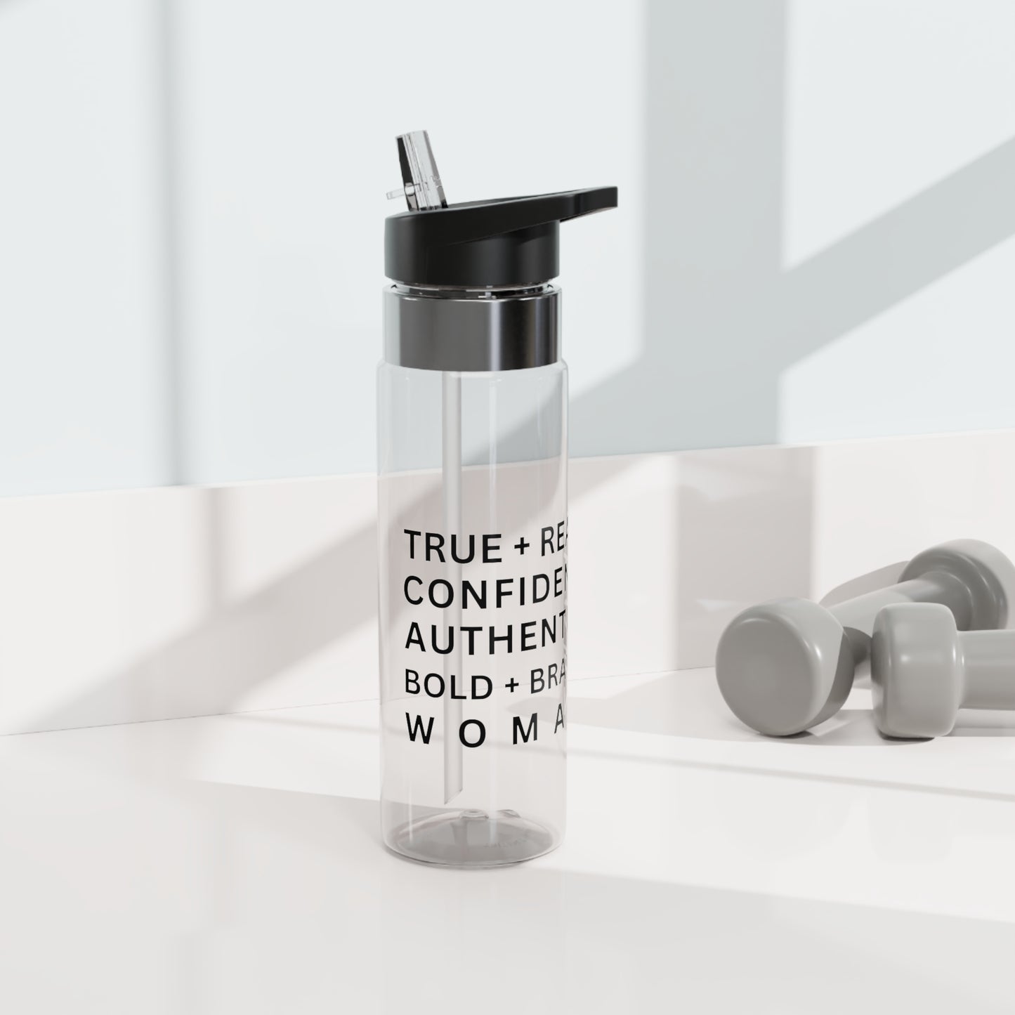 TRUE + REAL CONFIDENT AUTHENTIC BOLD + BRAVE WOMAN Kensington Tritan™ Sport Bottle, 20oz