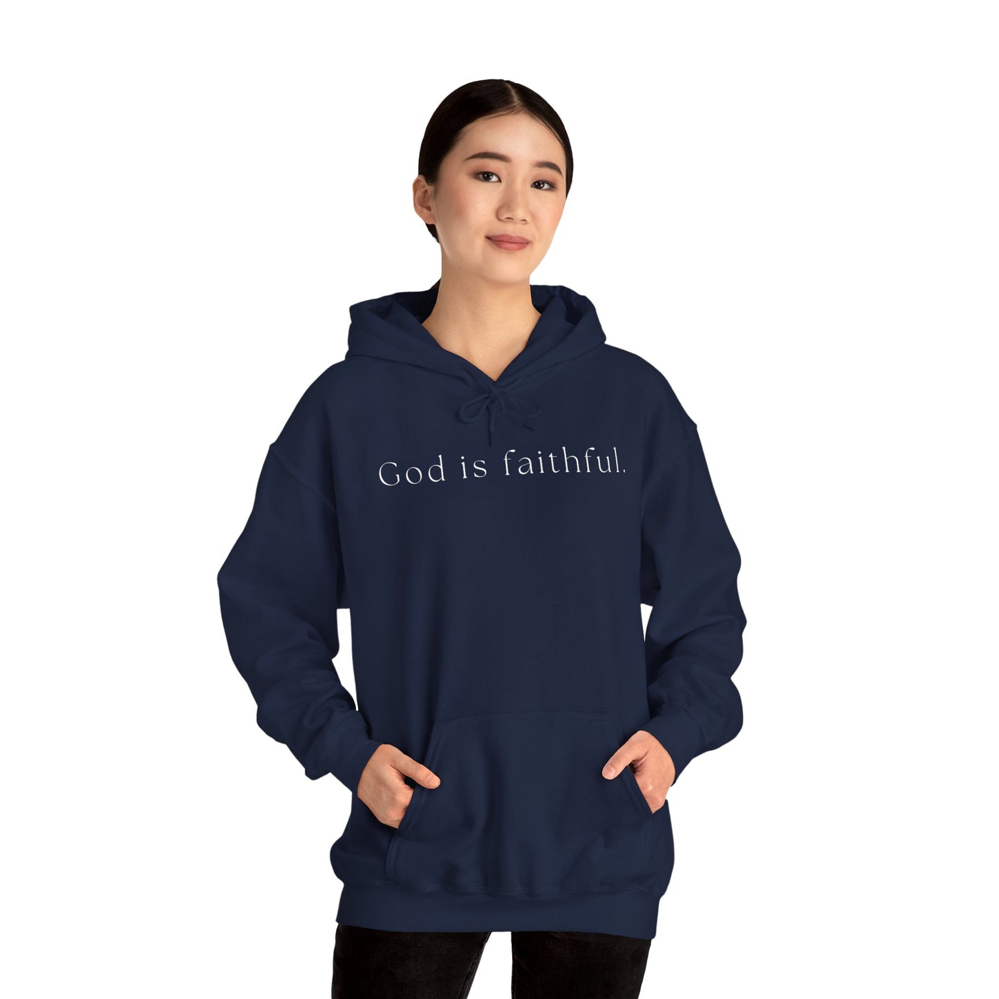 God is faithful. Heavy Blend™ Hooded Sweatshirt
