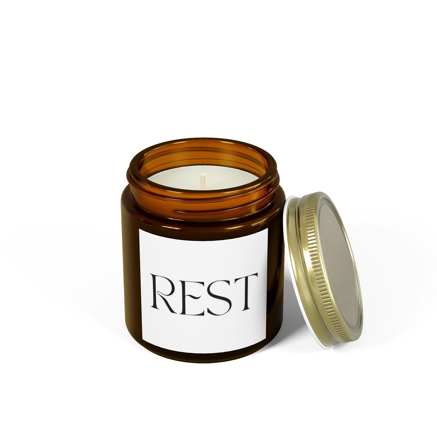 REST Scented Candles, Coconut Apricot Wax (4oz, 9oz)