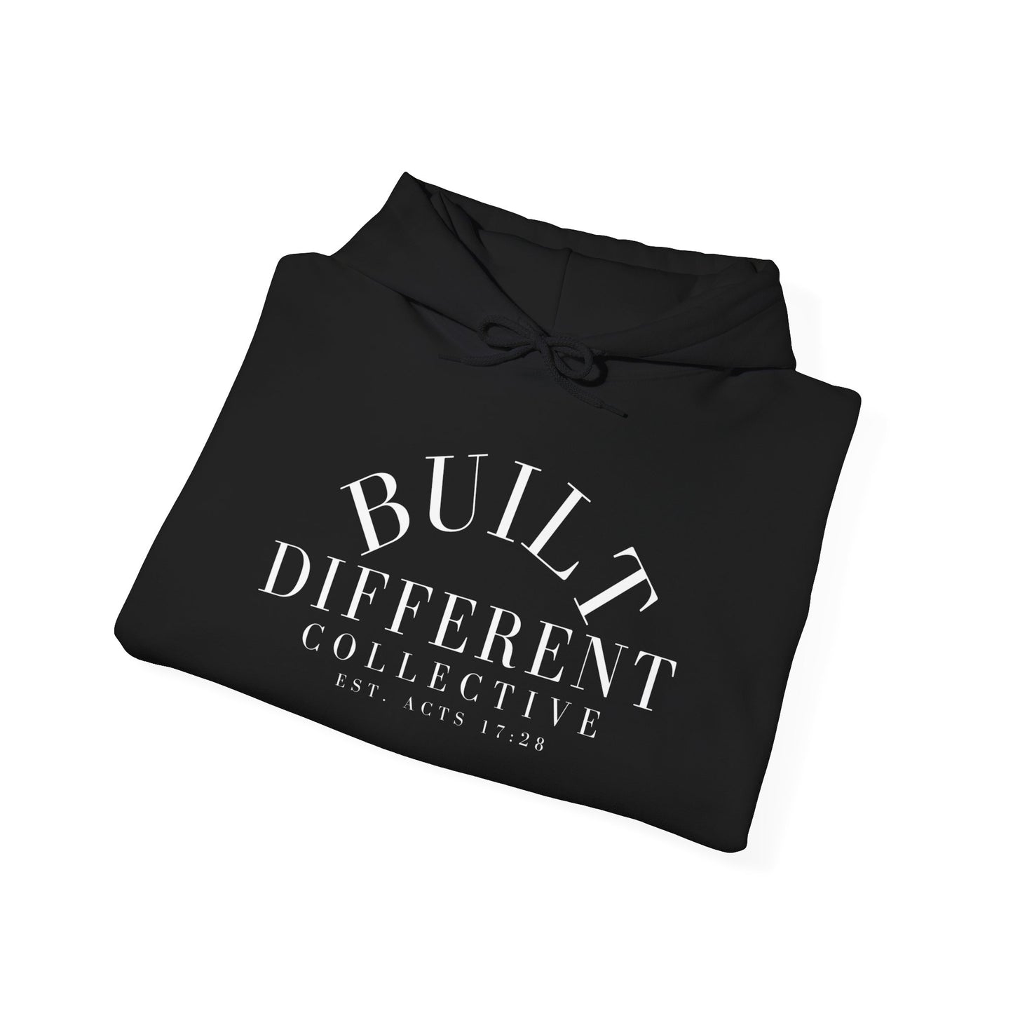 BUILT DIFFERENT COLLECTIVE EST. ACTS 17:28 Unisex Heavy Blend™ Hooded Sweatshirt
