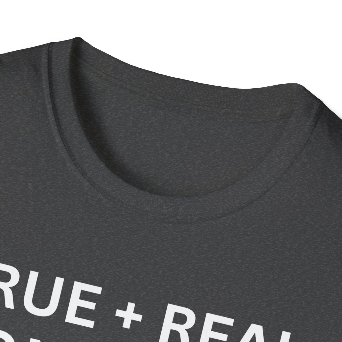 Inspirational 'TRUE + REAL CONFIDENT AUTHENTIC BOLD + BRAVE WOMAN Heavy Cotton Tee' T-Shirt