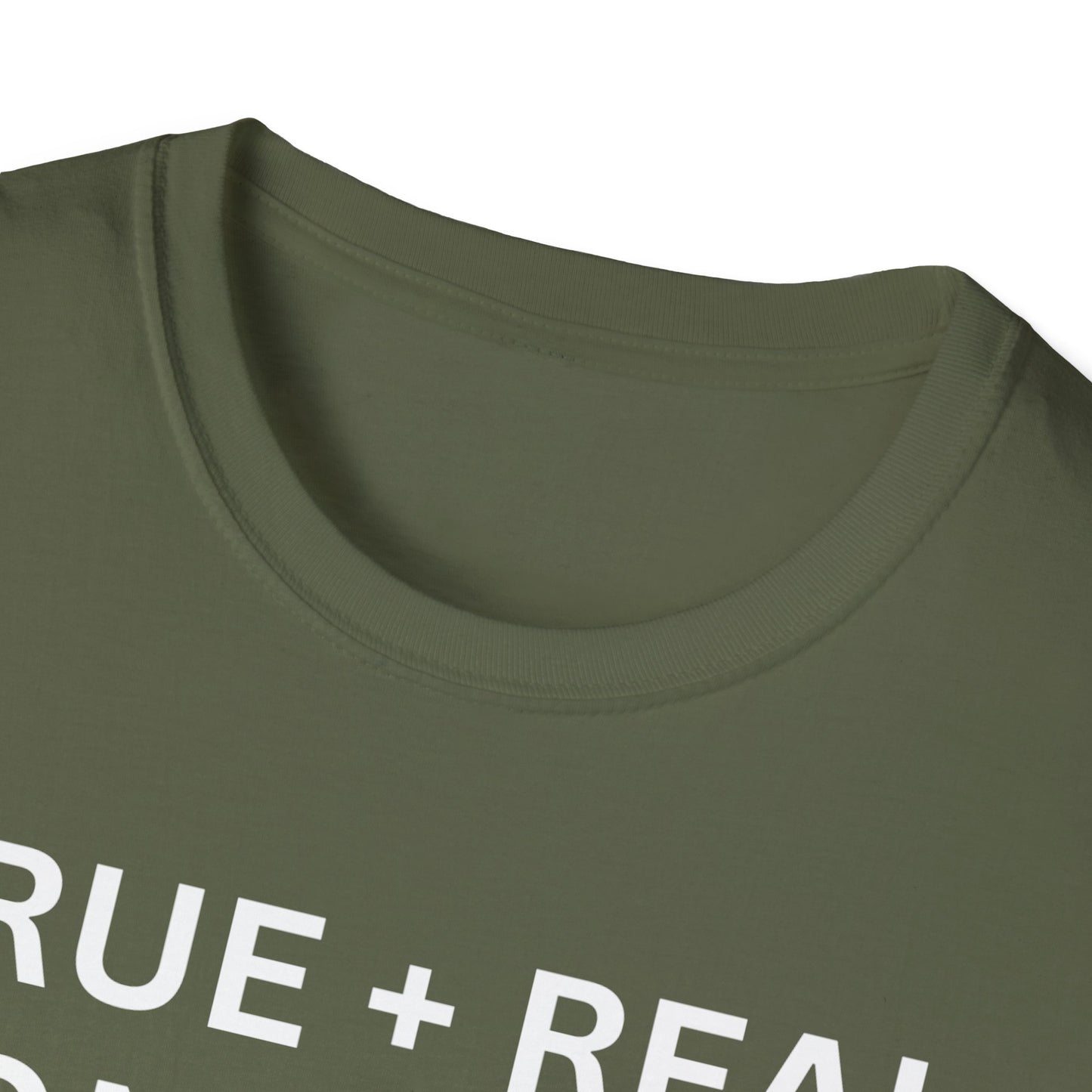 Inspirational 'TRUE + REAL CONFIDENT AUTHENTIC BOLD + BRAVE WOMAN Heavy Cotton Tee' T-Shirt