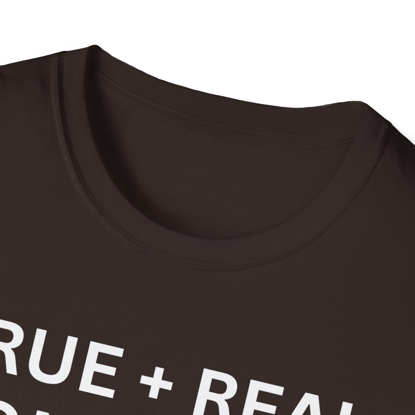 Inspirational 'TRUE + REAL CONFIDENT AUTHENTIC BOLD + BRAVE WOMAN Heavy Cotton Tee' T-Shirt